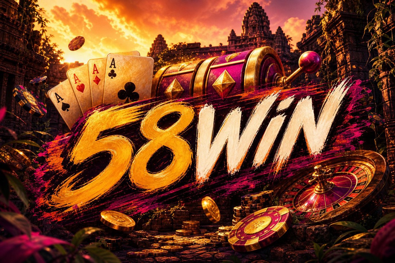 Ảnh bìa Super Ace trên nền tảng 58WIN với giao diện trò chơi nổi bật